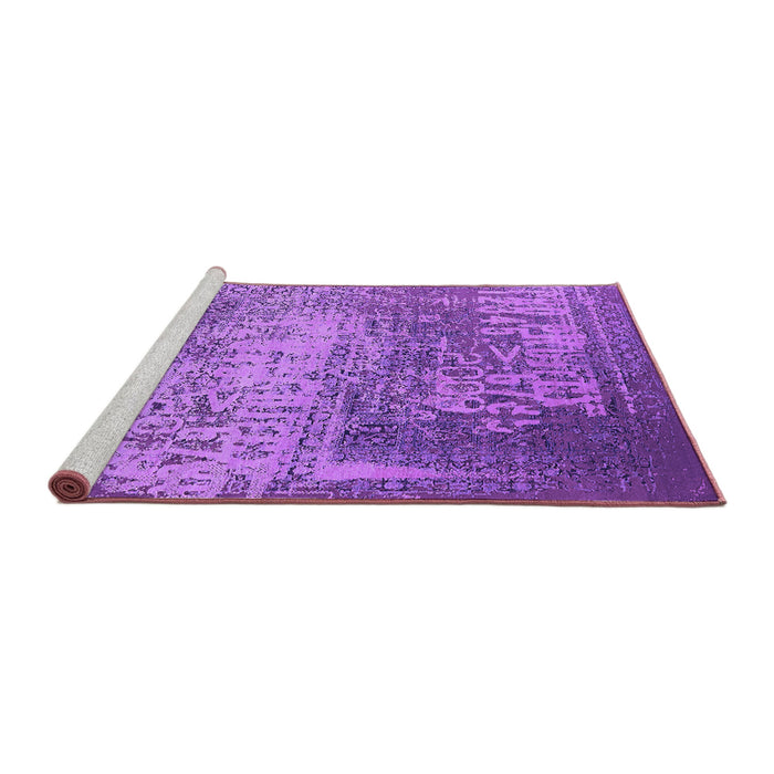 Sideview of Machine Washable Oriental Purple Industrial Area Rugs, wshurb1775pur