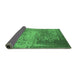 Sideview of Oriental Emerald Green Industrial Rug, urb1775emgrn