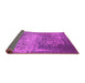 Sideview of Oriental Pink Industrial Rug, urb1775pnk