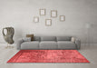 Industrial Red Washable Rugs