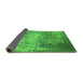 Sideview of Oriental Green Industrial Rug, urb1775grn