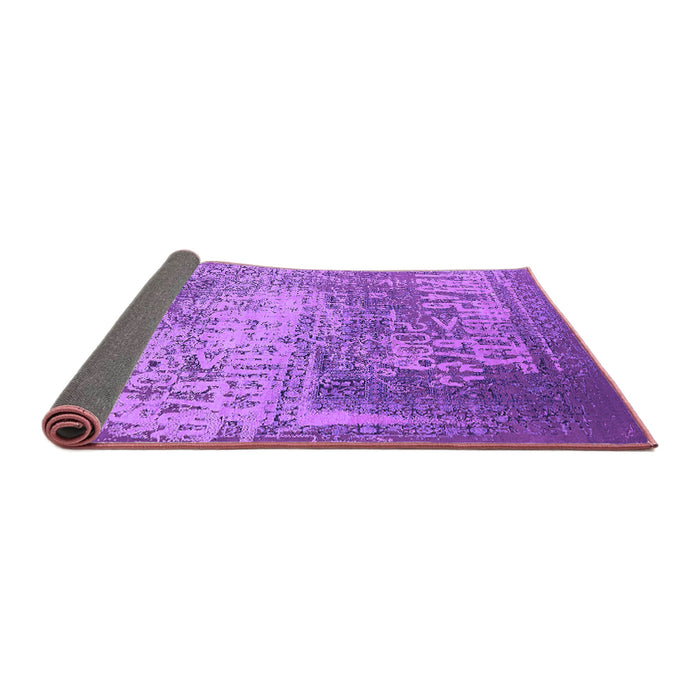 Sideview of Oriental Purple Industrial Rug, urb1775pur