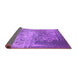 Sideview of Oriental Purple Industrial Rug, urb1775pur