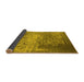 Sideview of Oriental Yellow Industrial Rug, urb1775yw