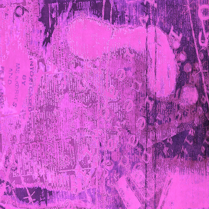 Square Machine Washable Oriental Pink Industrial Rug, wshurb1776pnk