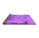 Sideview of Oriental Purple Industrial Rug, urb1776pur