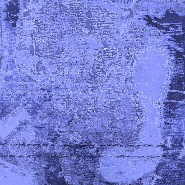 Machine Washable Oriental Blue Industrial Rug, wshurb1776blu