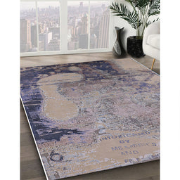 Machine Washable Industrial Modern Rosy Brown Pink Rug in a Family Room, wshurb1776