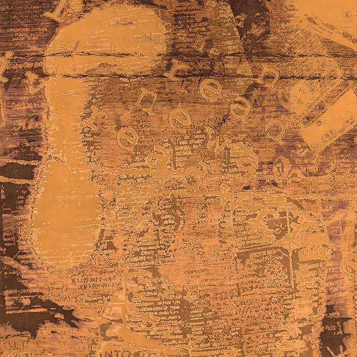 Machine Washable Oriental Orange Industrial Area Rugs, wshurb1776org