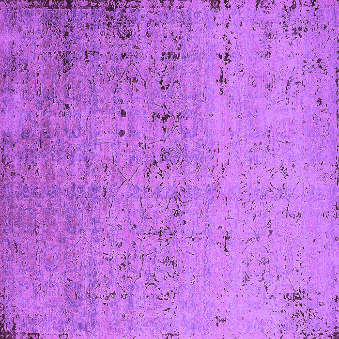 Square Machine Washable Oriental Purple Industrial Area Rugs, wshurb1777pur