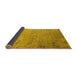 Sideview of Oriental Yellow Industrial Rug, urb1777yw