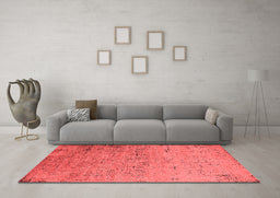Industrial Red Washable Rugs