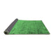 Sideview of Oriental Emerald Green Industrial Rug, urb1777emgrn