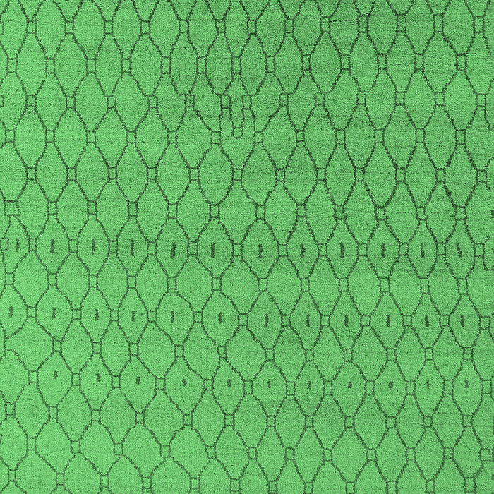 Machine Washable Oriental Emerald Green Industrial Area Rugs, wshurb1778emgrn