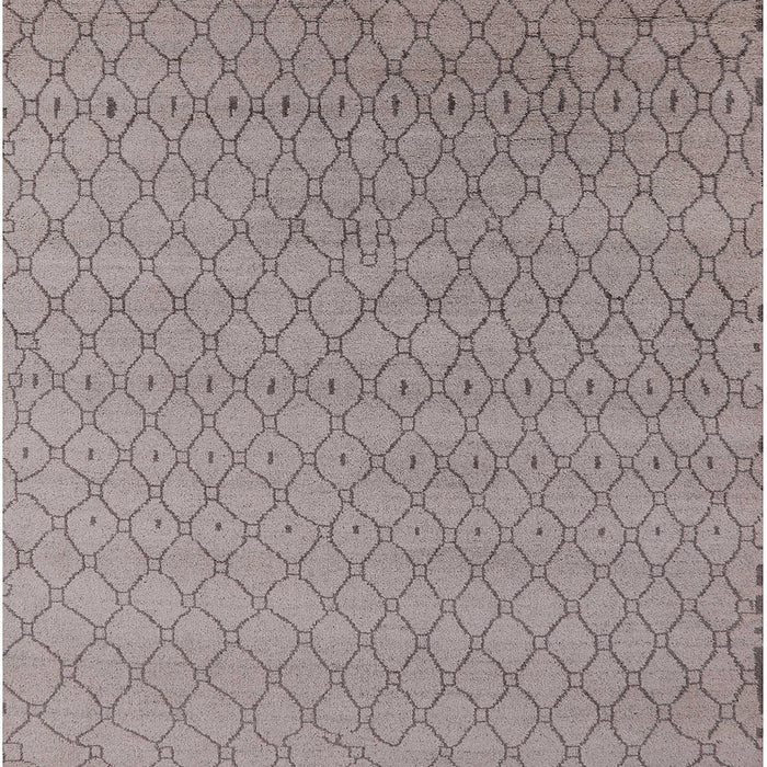 Square Machine Washable Industrial Modern Rose Dust Purple Rug, wshurb1778