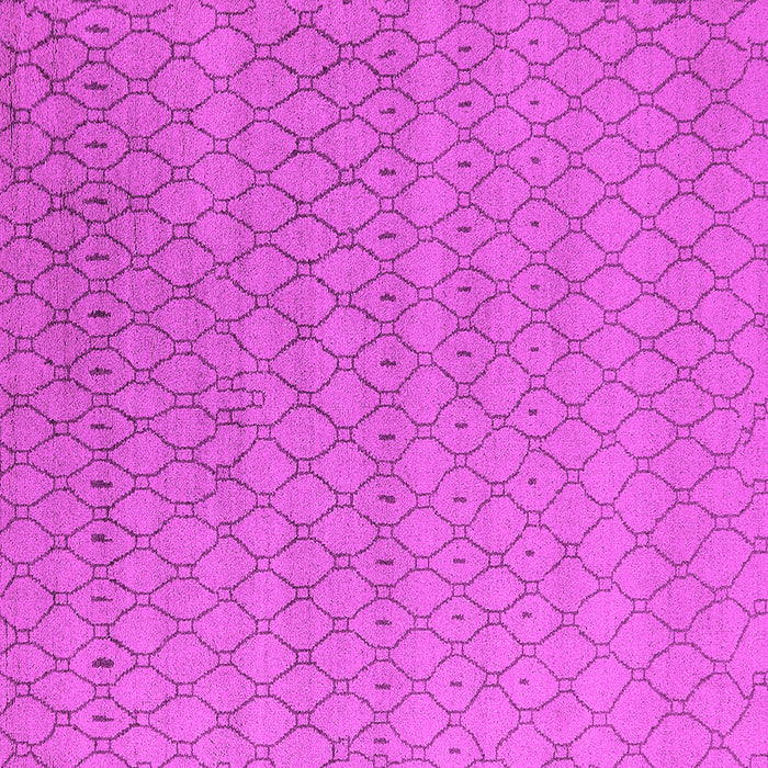 Square Machine Washable Oriental Pink Industrial Rug, wshurb1778pnk