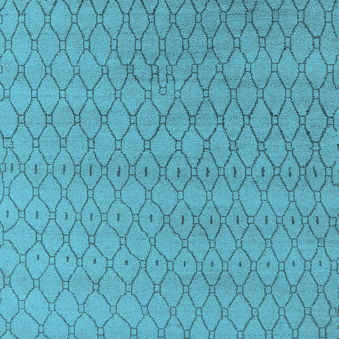 Machine Washable Oriental Light Blue Industrial Rug, wshurb1778lblu
