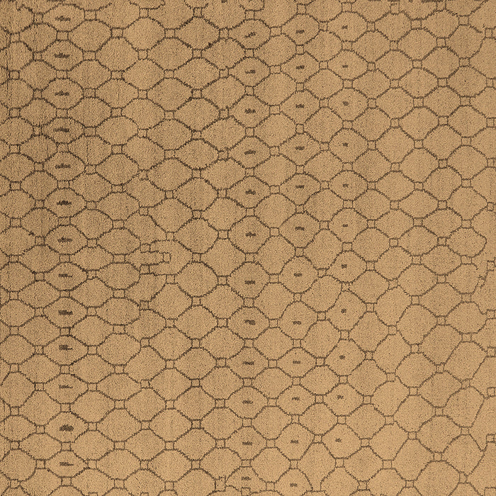 Square Oriental Brown Industrial Rug, urb1778brn