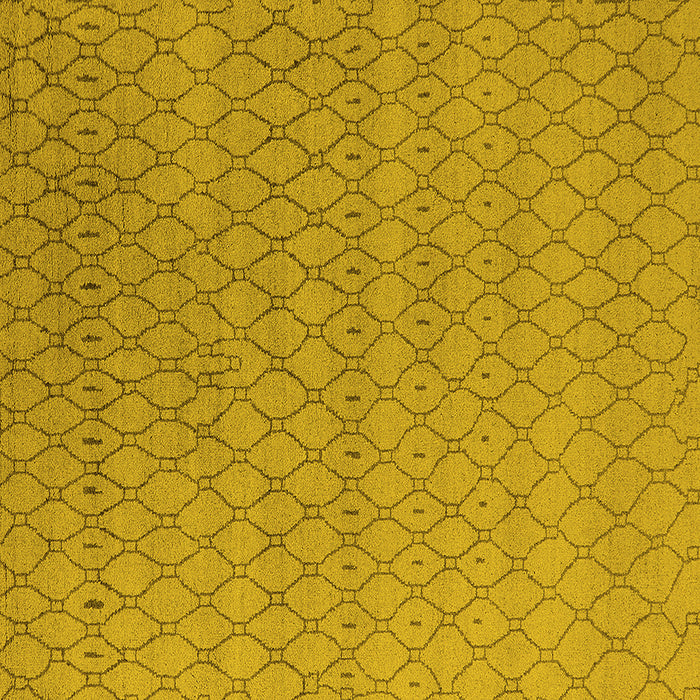 Square Oriental Yellow Industrial Rug, urb1778yw