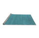 Sideview of Machine Washable Oriental Light Blue Industrial Rug, wshurb1778lblu