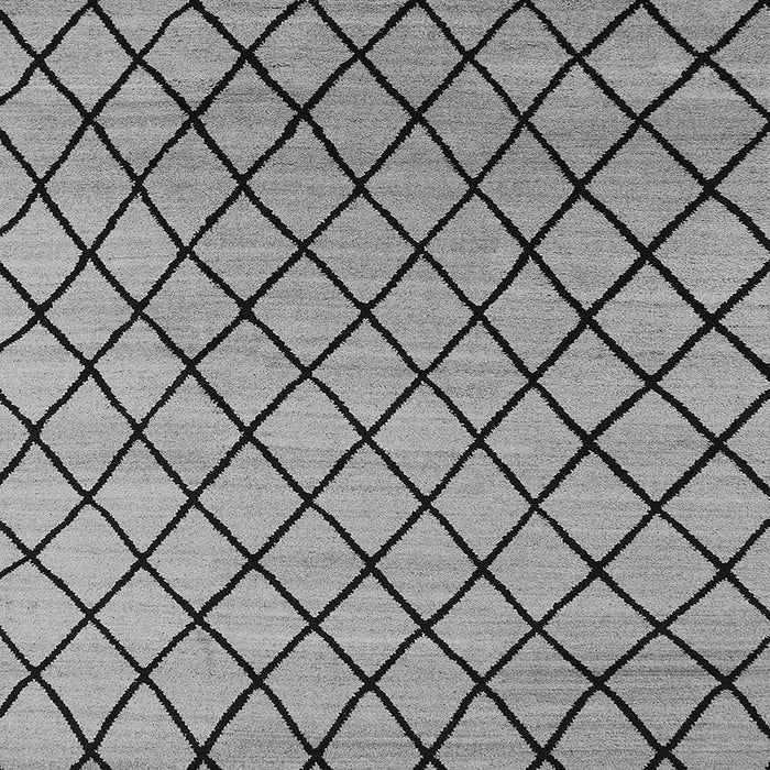 Square Oriental Gray Industrial Rug, urb1779gry