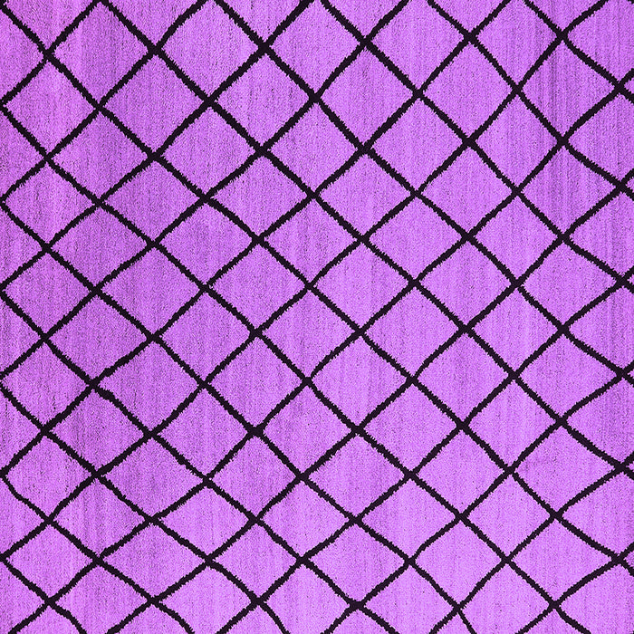 Square Machine Washable Oriental Purple Industrial Area Rugs, wshurb1779pur