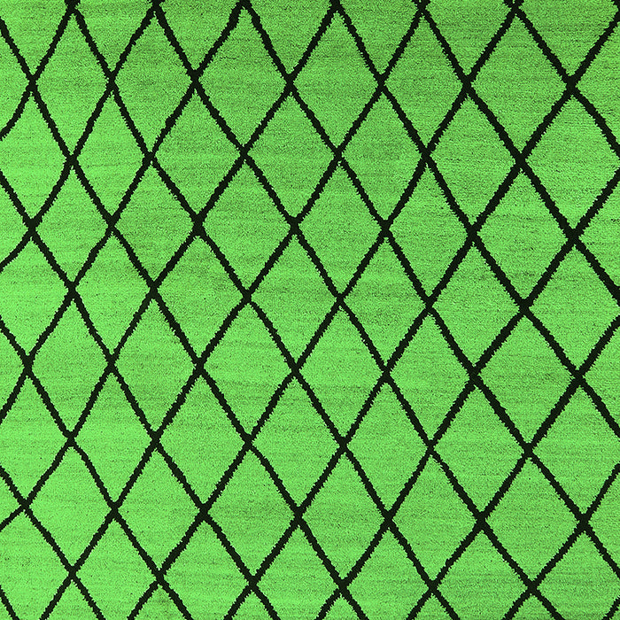 Machine Washable Oriental Green Industrial Area Rugs, wshurb1779grn