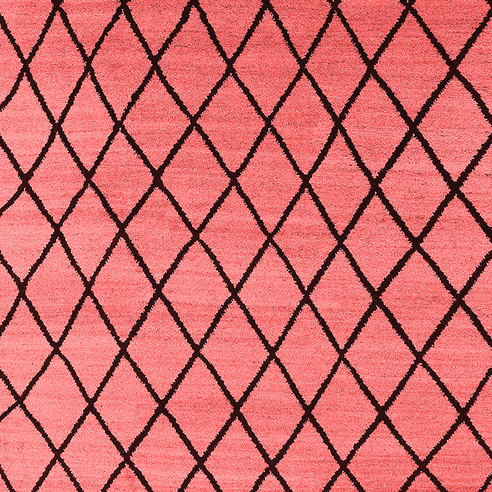 Machine Washable Oriental Red Industrial Rug, wshurb1779red
