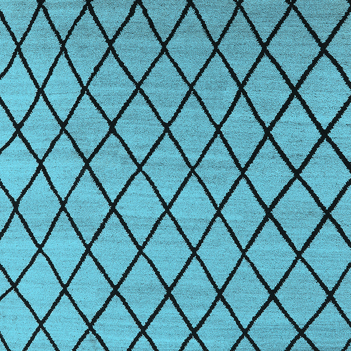 Machine Washable Oriental Light Blue Industrial Rug, wshurb1779lblu