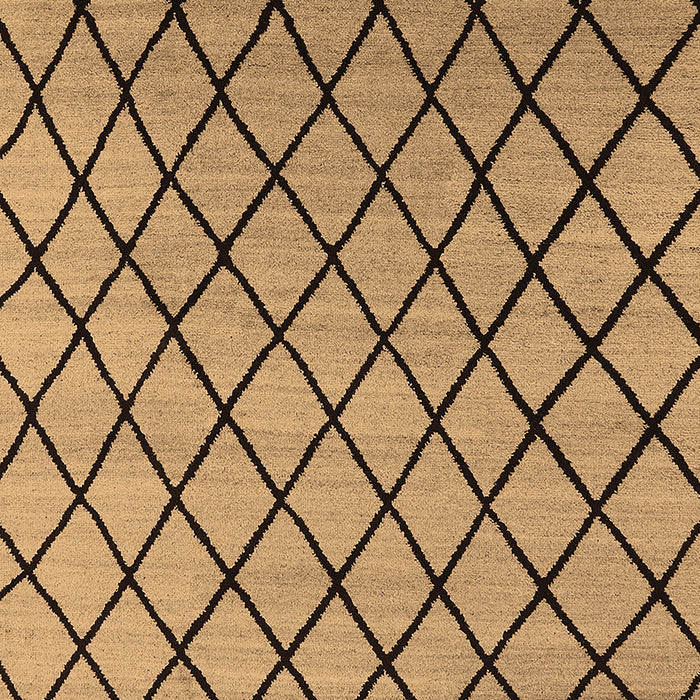 Machine Washable Oriental Brown Industrial Rug, wshurb1779brn