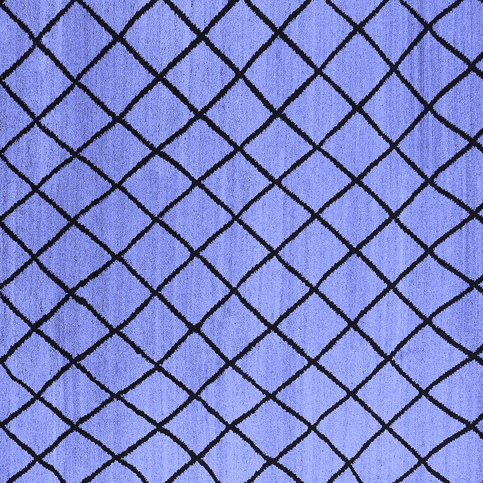 Square Machine Washable Oriental Blue Industrial Rug, wshurb1779blu