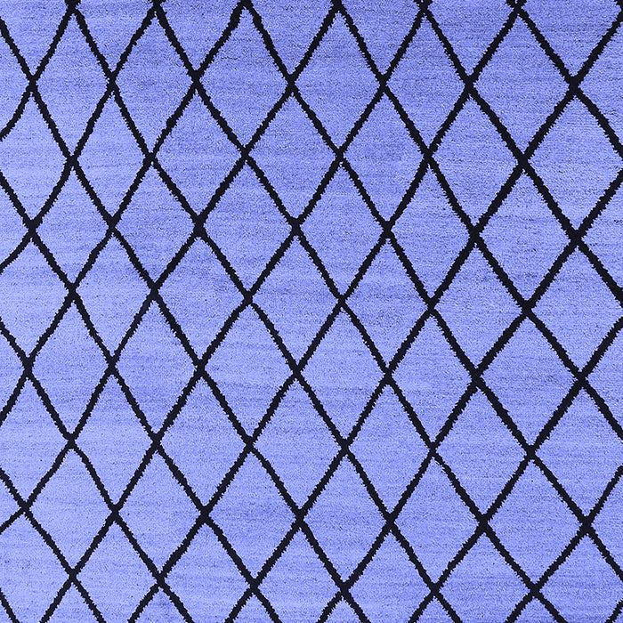 Machine Washable Oriental Blue Industrial Rug, wshurb1779blu