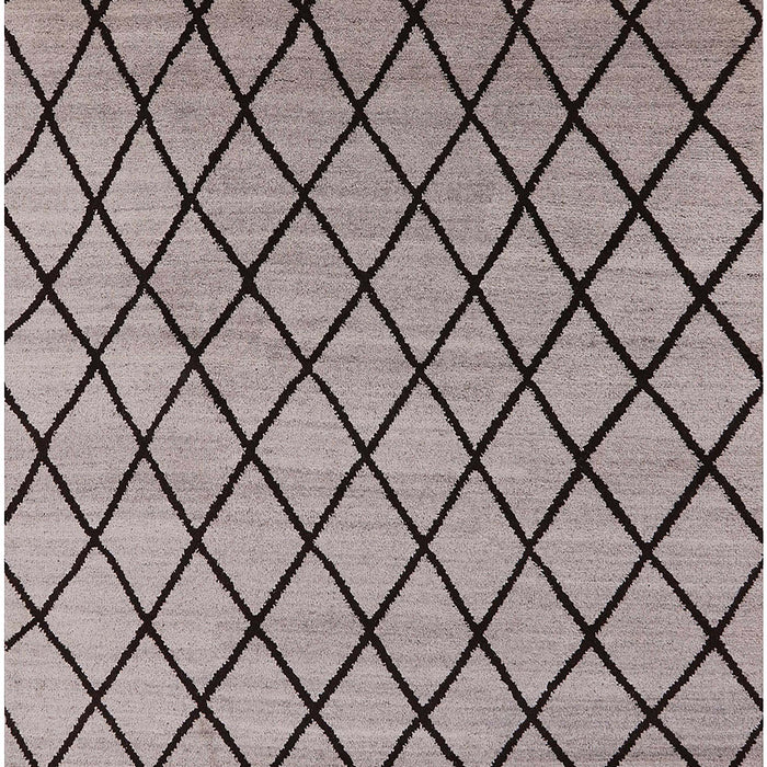 Mid-Century Modern Puce Purple Oriental Rug, urb1779