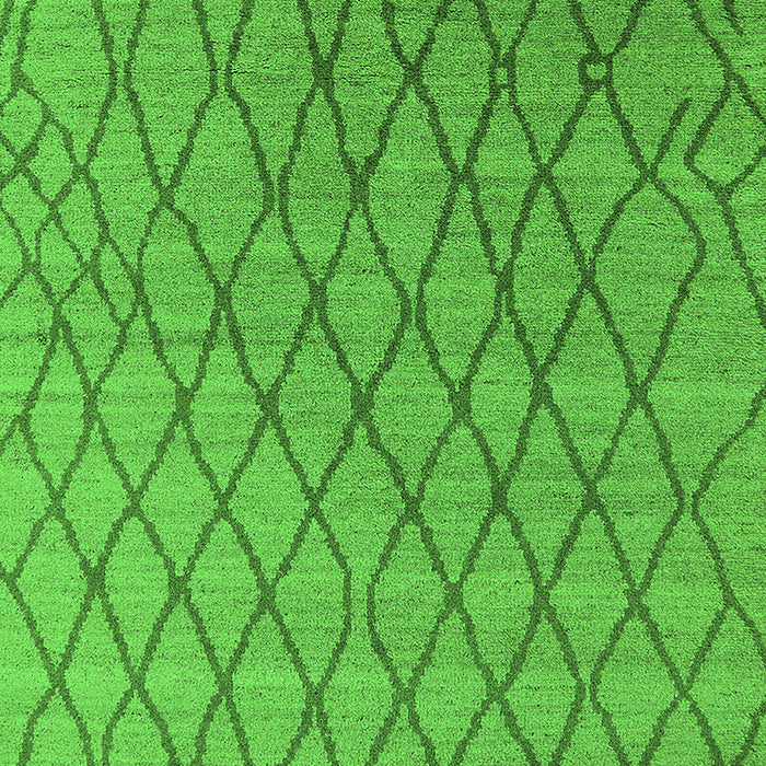 Machine Washable Oriental Green Industrial Area Rugs, wshurb1780grn