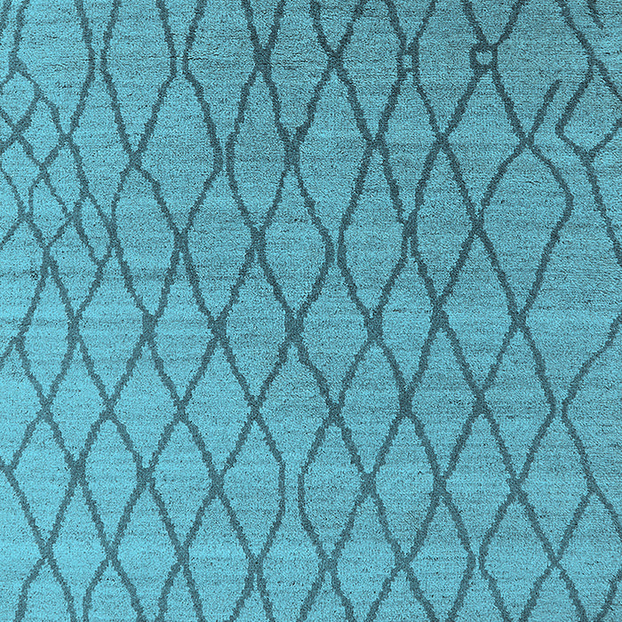 Machine Washable Oriental Light Blue Industrial Rug, wshurb1780lblu