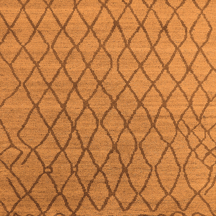 Square Oriental Orange Industrial Rug, urb1780org