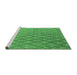 Sideview of Machine Washable Oriental Emerald Green Industrial Area Rugs, wshurb1780emgrn