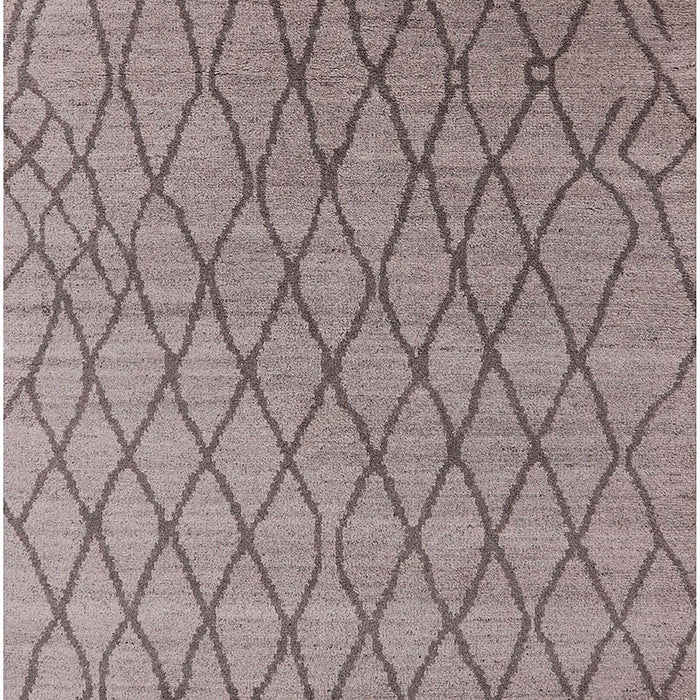 Mid-Century Modern Puce Purple Oriental Rug, urb1780