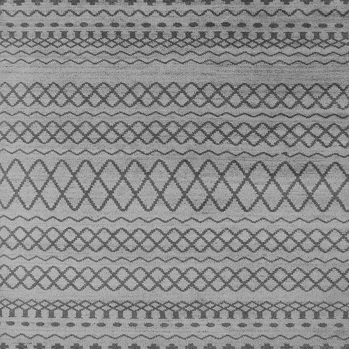 Square Oriental Gray Industrial Rug, urb1781gry