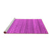 Sideview of Machine Washable Oriental Pink Industrial Rug, wshurb1781pnk