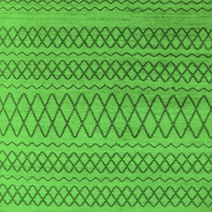 Machine Washable Oriental Green Industrial Area Rugs, wshurb1781grn