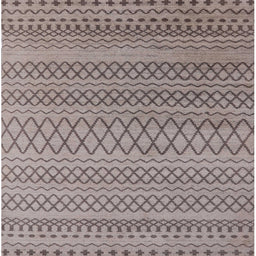 Square Machine Washable Industrial Modern Puce Purple Rug, wshurb1781