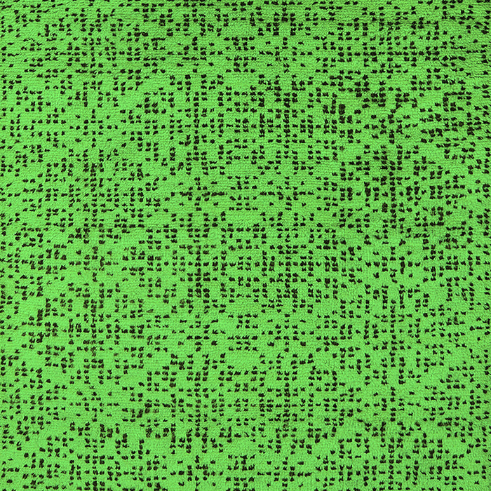 Machine Washable Oriental Green Industrial Area Rugs, wshurb1782grn