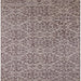 Square Mid-Century Modern Silver Pink Oriental Rug, urb1782