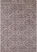 Mid-Century Modern Silver Pink Oriental Rug, urb1782