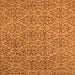 Square Machine Washable Oriental Orange Industrial Area Rugs, wshurb1782org