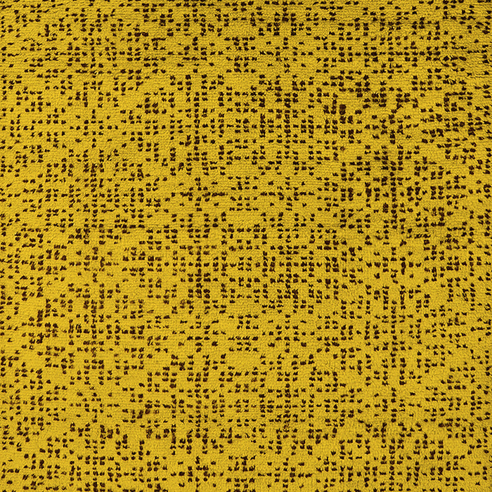 Machine Washable Oriental Yellow Industrial Rug, wshurb1782yw