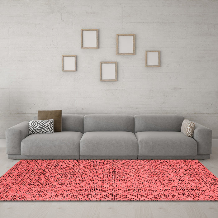 Industrial Red Washable Rugs