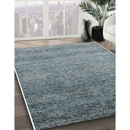 Machine Washable Industrial Modern Marble Blue Rug in a Family Room, wshurb1783