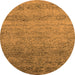 Round Oriental Orange Industrial Rug, urb1783org